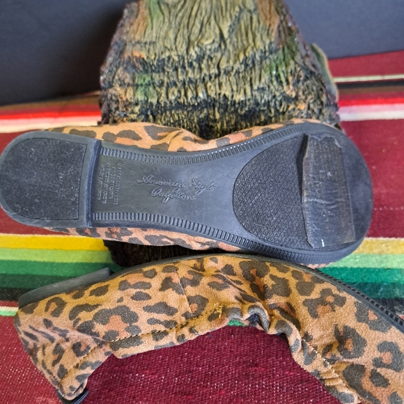 American Eagle Women's 8.5 Leopard Print Flats - Picture 3 of 7
